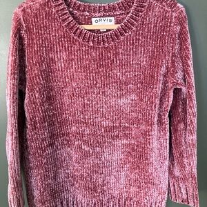 Orvis Women's Chenille Sweater in Pink